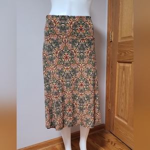Lularoe size L midi flare skirt.